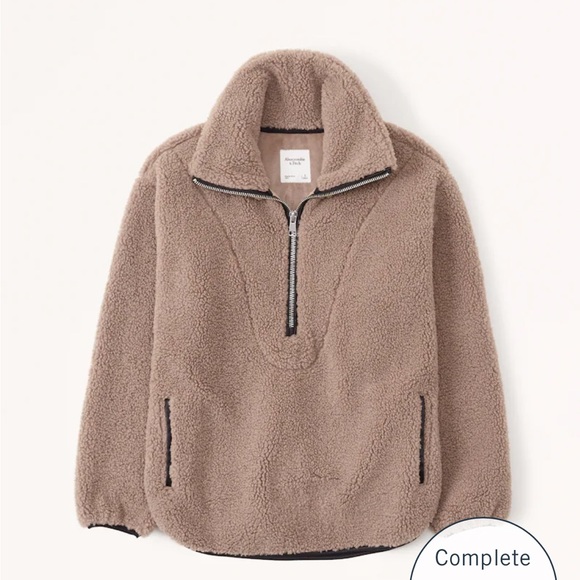 Abercrombie u0026 Fitch | Jackets u0026 Coats | Abercrombie Drama Collar Halfzip  Sweatshirt | Poshmark